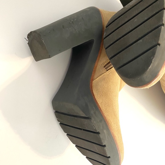 Kate Spade Gabry convertible fur trim over the knee boots Beige 6.5 - Picture 4 of 9